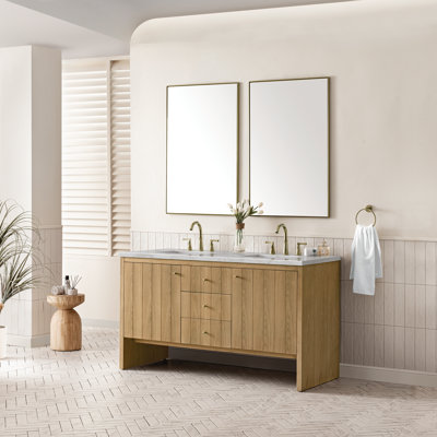 Hudson 60'' Double Bathroom Vanity with Top