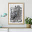 Valencia Skyline in Spain in Abstract - Framed Print-55764140-55764141