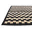 Tapis noir et blanc Noor