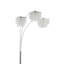 Lampe sur pied suspendue en chrome Bali Shores