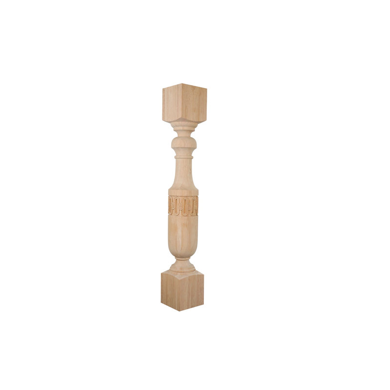 Poteau de cuisine de 34,5 po de hauteur avec roue de chariot (K006-RW-UNF)