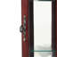 Vitrine en cerisier, lumières, tablettes en verre trempé, éclairage de miroir rétroéclairé avec et