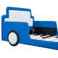 Lit simple avec roues dans le style de voiture de course, bleu, assurant une nuit confortable et reposante avec des roues de conception plate-forme bleue, une expérience de sommeil sain-280421352