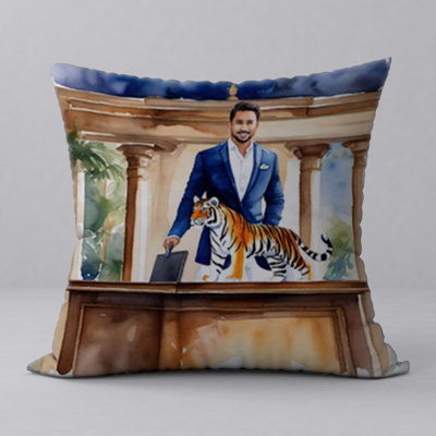 Reversible Throw Pillow