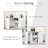 L Shaped Computer Desk, 180° Rotating Corner Desk With Storage Shelves, Drawer And Cabinet, Study Workstation For Home Office-240988072