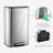 Stainless Steel Garbage Can with Lid, Step-On Pedal and Inner Bucket, Rectangular Trash Can for Kitchen-108928416