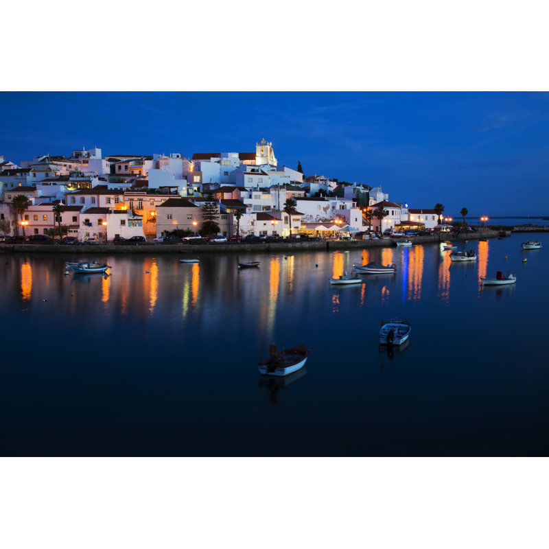 Ferragudo by LucynaKoch - No Frame Art Prints on Canvas, 30cm H x 46cm W