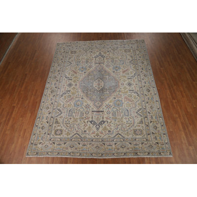 Geometric Wool Traditional  Area Rug 9x11