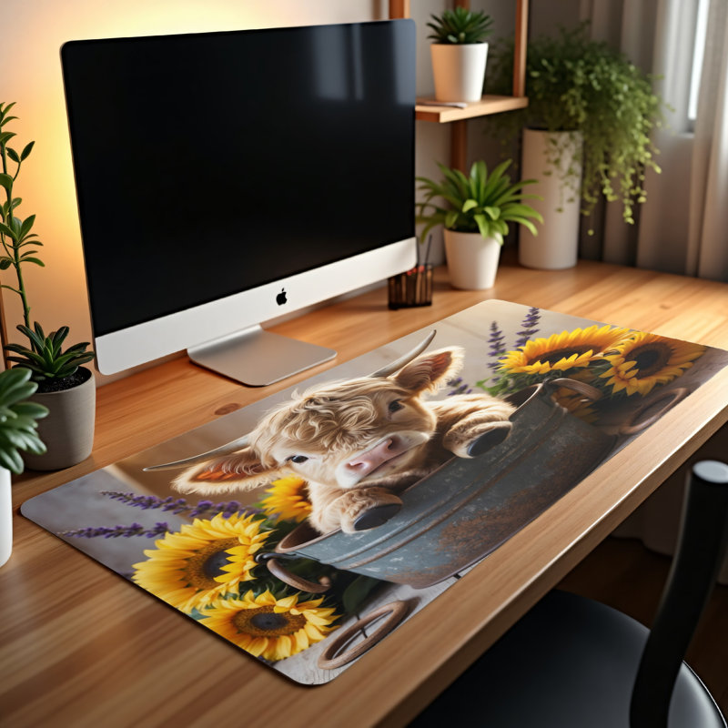 Polyester Desk Pad, 14.4x12.1