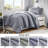 Cozy Polyester Bedding Sets, Minimalist Woven Stripes For Home