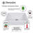 Cape 47.25'' L Triple Bowl Fireclay Kitchen Sink-100521765