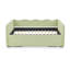 Lit de jour rembourré convertible 3-en-1 en vichy avec lit gigogne escamotable et poche de rangement latérale-1266776490-1266776491