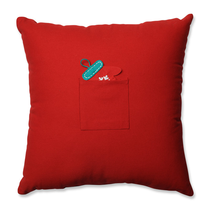 Cotton Reversible Throw Pillow