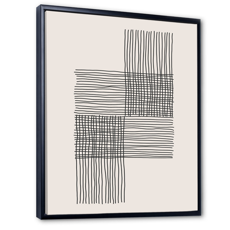 «Minimal Geometric Compostions of Elementary Forms XIX», reproduction sur toile, H 46 po x l 36 po x 1,5 po