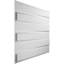 Panneau mural 3D 19,625 "x 19,625" en blanc (paquet de 50)