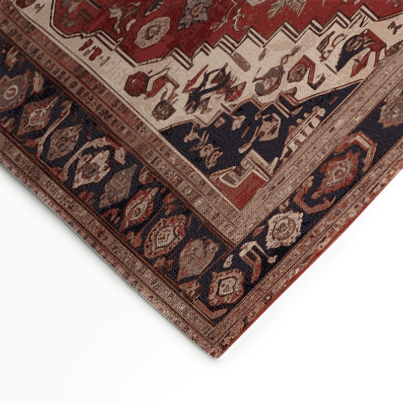 Turkish Brown Indoor and Outdoor Area Rug, Rectangle 9 pi x 12 pi