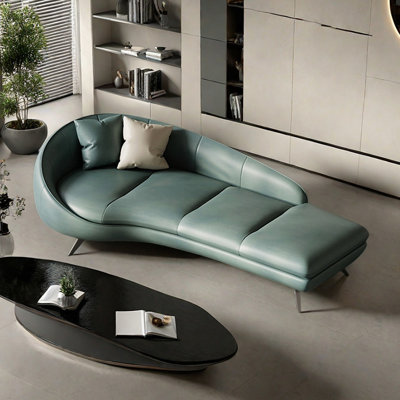 Modern Minimalist Arc Leisure Indoor Chaise Lounge by PPEDKS