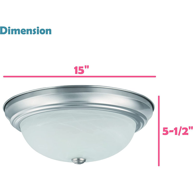 Plafonnier encastré en verre Marihan