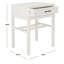 Table de bout en bois massif avec rangement Peters-222216516