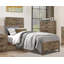 Mobilier de chambre à coucher en bois patiné moderne-115667890