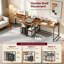 L-Shaped Metal Base Computer Desk-412075414