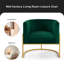 Fauteuil demi-tonneau en velours 28,25 po Vanjo-1564937129