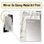 Momentary Spirit noir et blanc abstrait I - peinture murale abstraite, grand miroir noir, impression sur métal-856528466