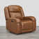 Genuine Leather Zero Wall Power Recliner with Adjustable Headrest
