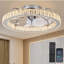 50cm Dimmable Crystal Ceiling Fan with LED Light and Remote Control and APP-451401822