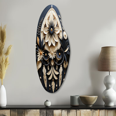 Native American Dream Catcher I - Native American Art Irregular Shape Metal Wall Decor, Global Asymmetrical Metal Art Print