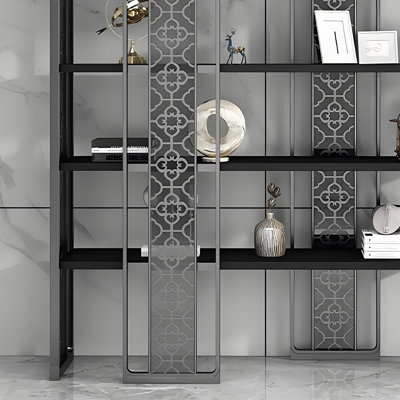 Bibliothèque luxueuse et tendance
