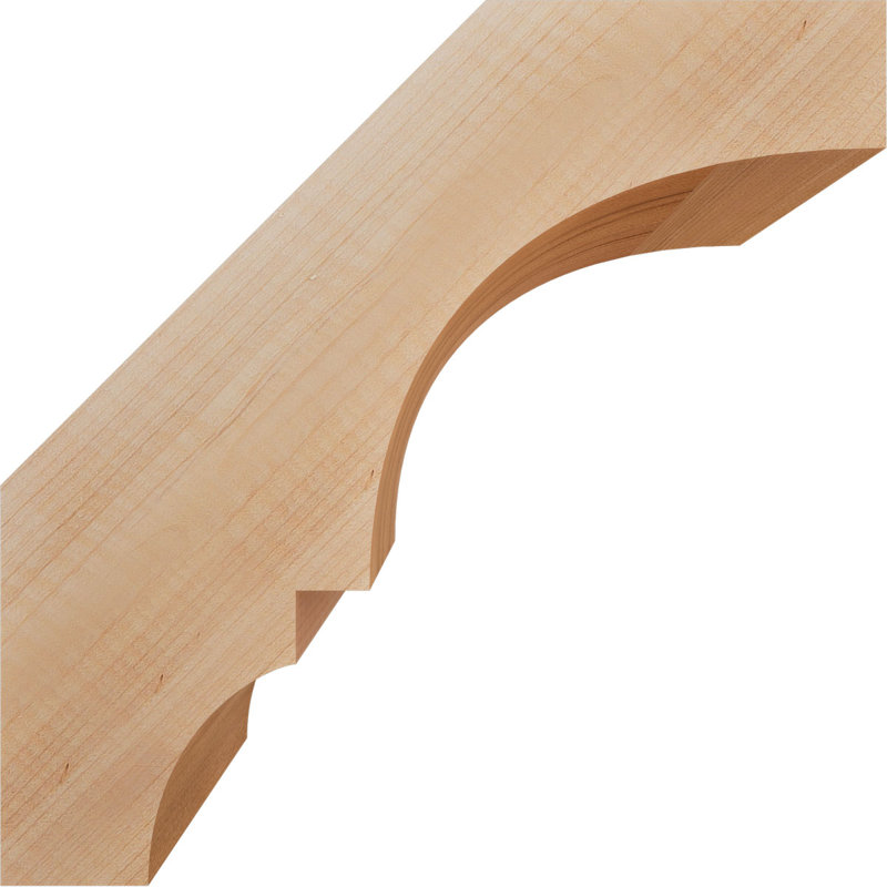 Balboa Knee Brace, Western Red Cedar, Smooth, 8" H x 3.5" W x 8" D