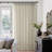Pleated Linen Curtains, Semi Sheer Light Filtering Pinch Pleat with Hooks and Rings,Back Tab Drapes,Set of 2-1746195810-1776769551