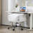 High Back Office Chair, Reclining Desk Chair With Footrest, Thick Cushion, High Resilience Foam, Adjustable Height, Rolling Wheels