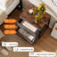 Ebern Designs 2 pièces 2 tiroirs commode de rangement en tissu-126243958