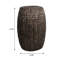 Tabouret de baril de rangement en jacinthe tissée à la main 21,06 po-549017101