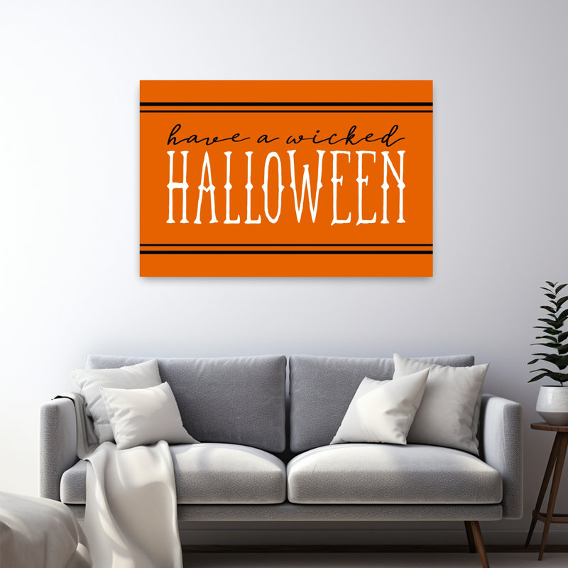 Wicked Halloween, art contemporain abstrait, H 32 po x l 48 po