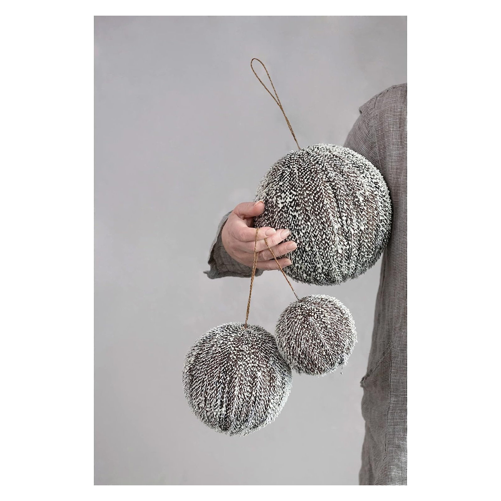 Ball Ornament, 6.25" H x 6.25" W x 6.25" D