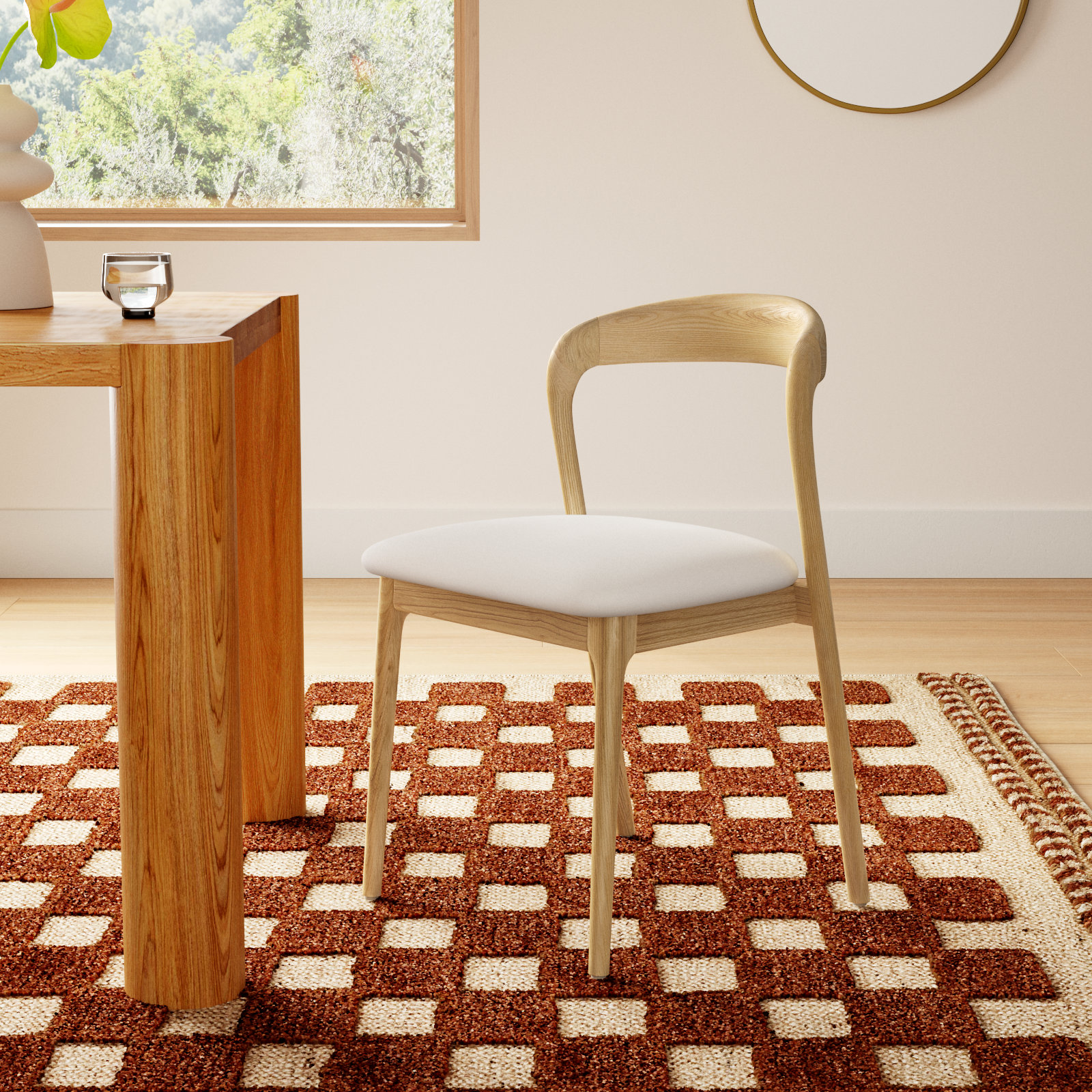 Celestia Dining Chair, Natural