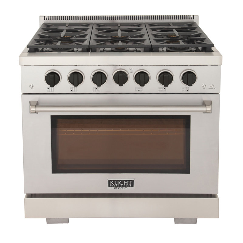 Kucht 36'' W Free Standing Range, Liquid Propane