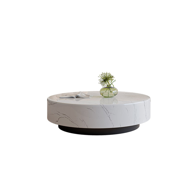 Arnette Coffee Table, White/Gray, 13.8" H x 31.5" L x 31.5" W