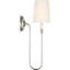 Vendome 21" Deep Arm Cordless Sconce with Linen Shade-1915089575