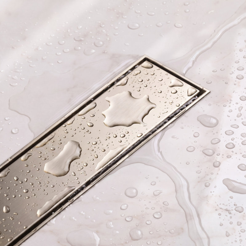 Drain de douche 12 ", Nickel brossé