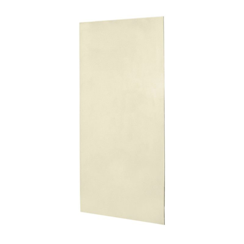 Solid Surface One Panel Shower Wall, Bone, 96" H x 36" W x 0.25" D