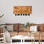 Superbe accessoire mural en bois noir et noyer, 22,8 po x 11,8 po | Cadre 100% métal (épaisseur: 0,05 pouce) et base 100% bois (épaisseur: 1,2 pouce) | Parfait pour les décors modernes et les intérieurs élégants