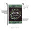Drapeau de jardin en daim Welcome Friends