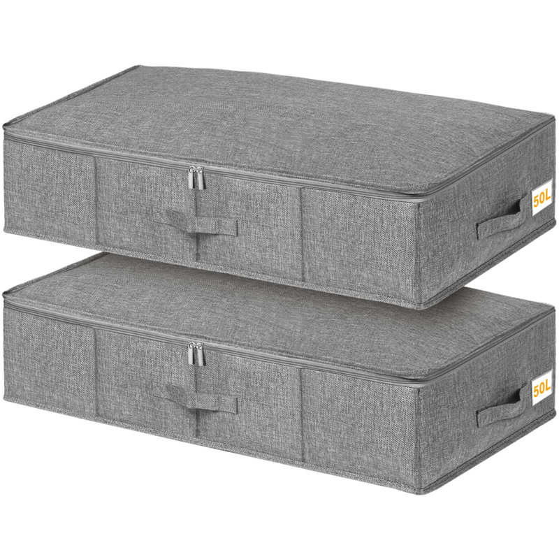 Brayden Studio Fabric Underbed Storage