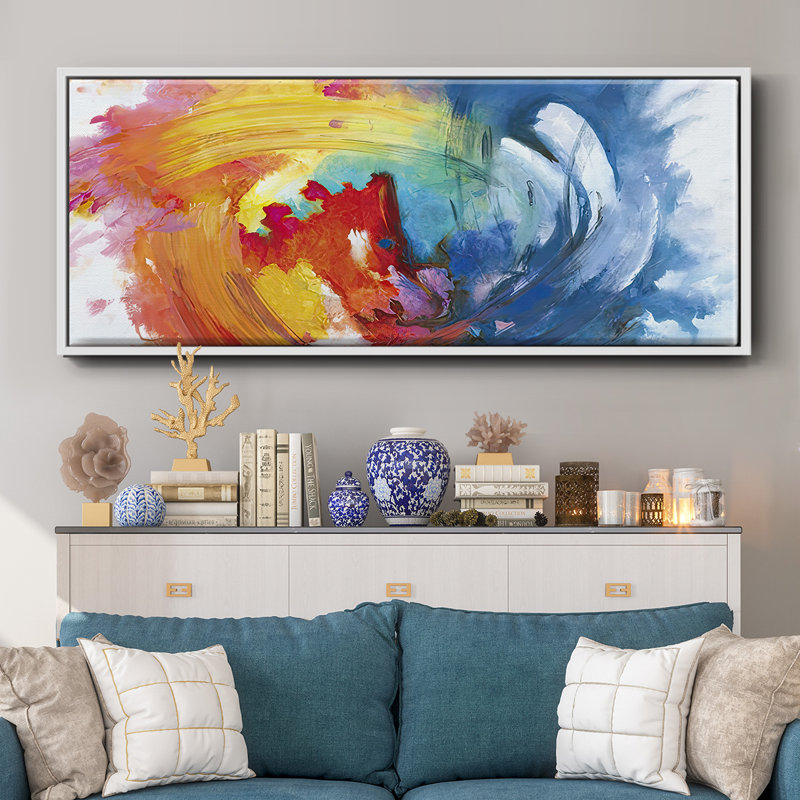 Calliope - Framed Canvas, 20" H x 50" W