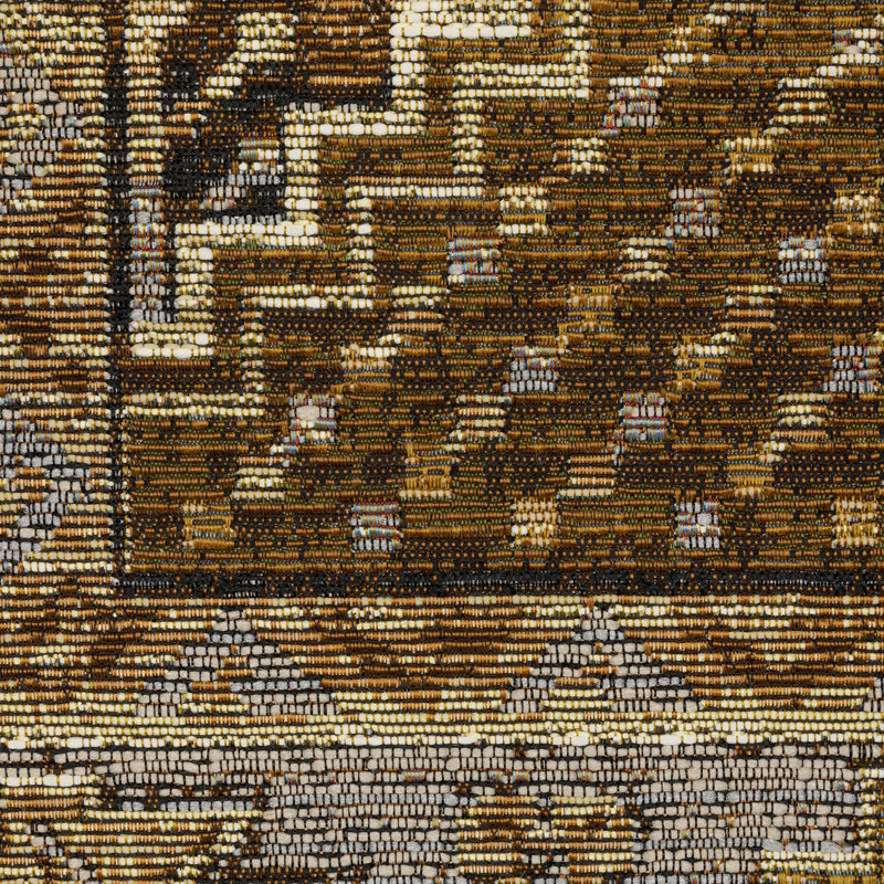 Arjay Faded Nomadic Brown/ Grey Indoor-Outdoor Rug, Rectangle 2' x 3'3"