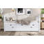 Lit plateforme avec tiroirs et lit gigogne-614904674